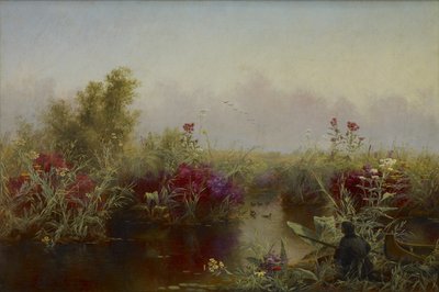 ダックハンティング、1867年 作： Jerome Thompson