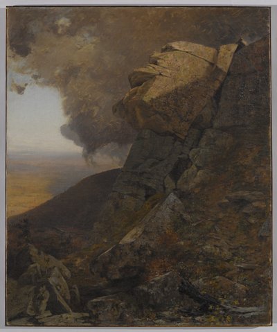 カーツキルの崖、1863年 作： Jervis McEntee
