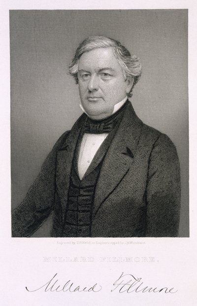 ミラードフィルモア、ダゲレオタイプの後にトーマスB.ウェルチ（1814-74）によって彫刻 作： Jesse H. Whitehurst