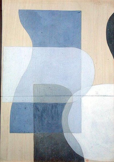 抽象画2 1938年頃 （ジェッソボードにガッシュ） 作： Jessica Stewart Dismorr