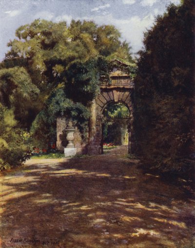 Chiswick House, The Inigo Jones Gateway（カラーリトグラフ 作： Jessie MacGregor