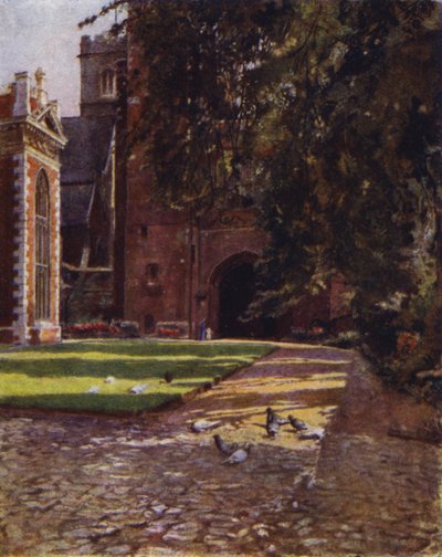 ランベス、The Tudor Gateway（カラーリトグラフ 作： Jessie MacGregor