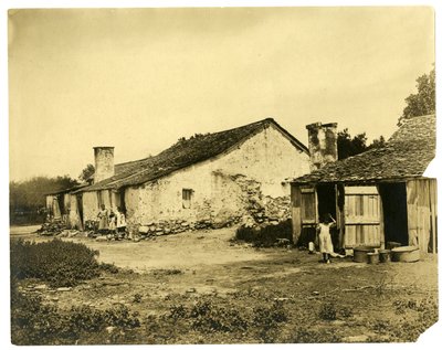 テキサス州のサンアントニオ近郊にある "メキシカン "ハウス 作： Jessie Tarbox Beals
