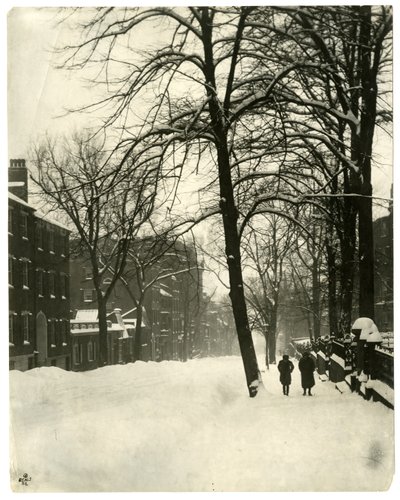 ボストン、マウント・バーノン通り、1902-10年頃（ゼラチンシルバー写真 作： Jessie Tarbox Beals