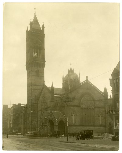 アメリカ、ボストン、オールド・サウス・チャーチ、1902-10年頃（ゼラチンシルバー写真 作： Jessie Tarbox Beals