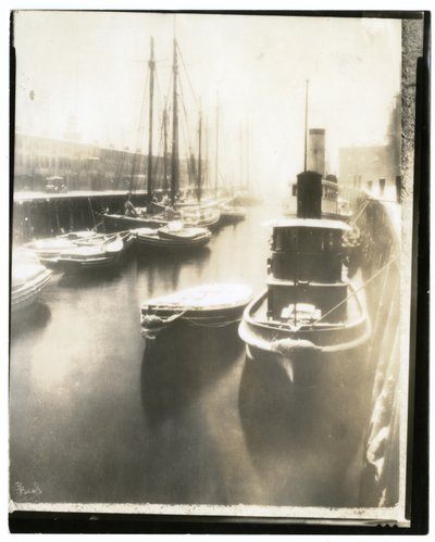 ボストン、Old T Wharf、1902-10年頃（ゼラチンシルバー写真 作： Jessie Tarbox Beals