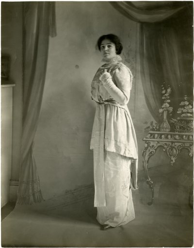 蘭のモアレ、モーリス、1905-18年頃（ゼラチンシルバー写真 作： Jessie Tarbox Beals