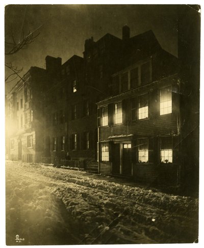 米国マサチューセッツ州ボストン、ピンクニー通り、1902-10年頃（ゼラチンシルバー写真 作： Jessie Tarbox Beals