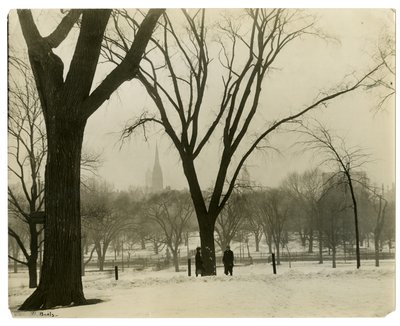 アメリカ、ボストン、ザ・コモン、1902-10年頃（ゼラチンシルバー写真 作： Jessie Tarbox Beals