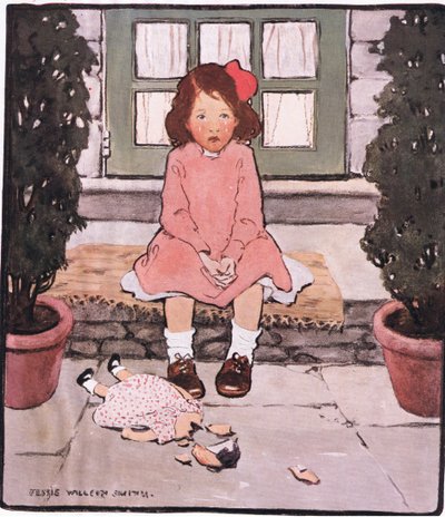 壊れた頭と心 (カラー リソ) 作： Jessie Willcox Smith