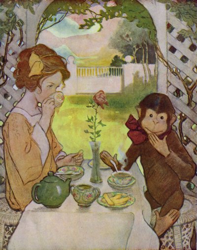美女と野獣（カラーリソ） 作： Jessie Willcox Smith