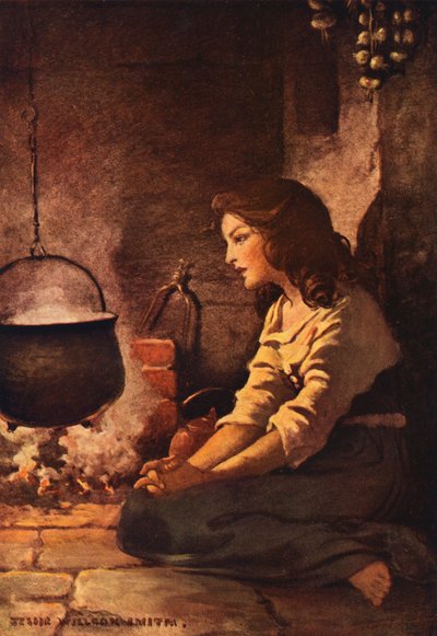 シンデレラ（カラーリトグラフ） 作： Jessie Willcox Smith