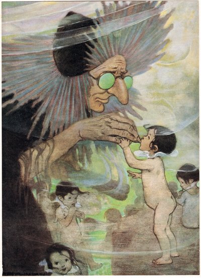 チャールズ・キングスレー牧師による「The Water Babies」のイラスト（カラーリソ） 作： Jessie Willcox Smith