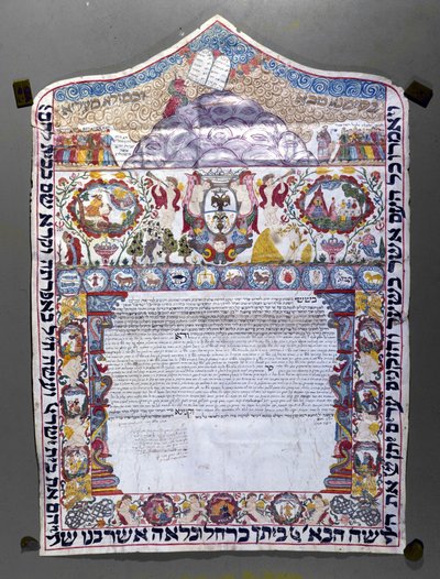 ユダヤ人の結婚契約書、Ketubah 作： Jewish School
