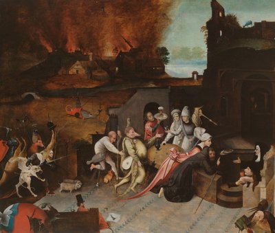 聖アントニウスの誘惑 作： Jheronimus Bosch (copy after)