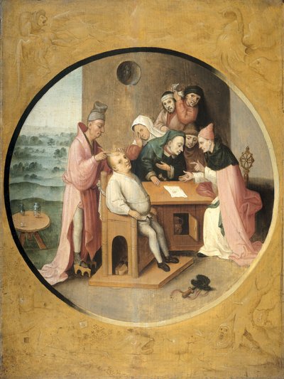 「頭の中の石を取り除く」 作： Jheronimus Bosch (manner of)