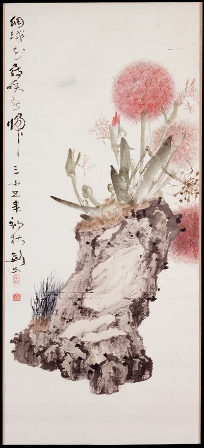 あじさいと岩 作： Jianfu Gao