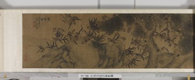 百羽の鳥（シルクにインクと色） 作： Jiang (after) Tingxi