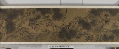 Sata lintua (muste ja värit silkillä) 作： Jiang (after) Tingxi