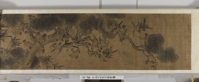 百羽の鳥（シルクにインクと色） 作： Jiang (after) Tingxi