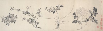 四季の花々、明朝 作： Jiayan Chen