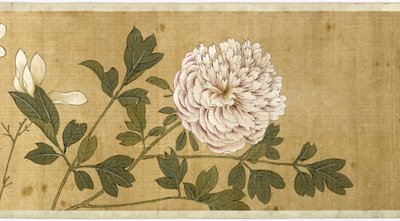 百花、17世紀初頭（シルク塗装）（詳細） 作： Jiayan Chen