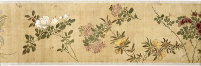 百花、17世紀初頭（シルク塗装）（詳細：207347-58も参照） 作： Jiayan Chen