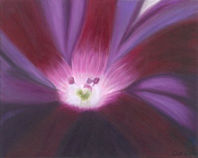 紫の花の輝き 作： 