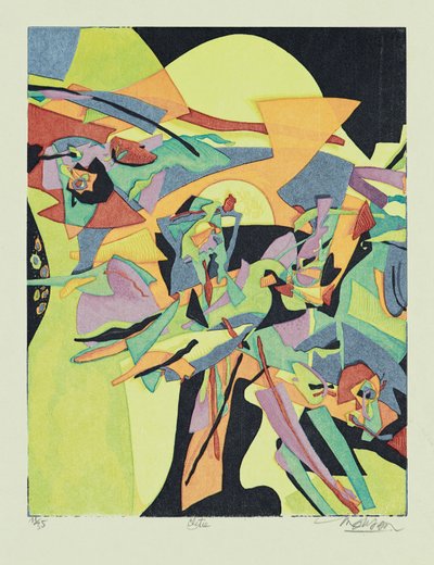 クライティ、2013年（木版画） 作： Jim Monson