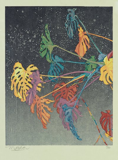 二部作A、2011年（木版画） 作： Jim Monson