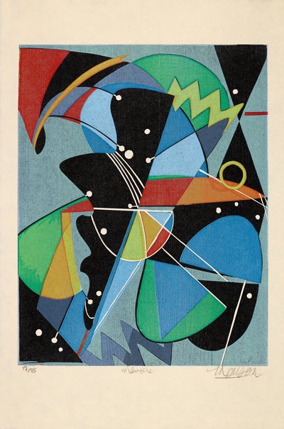 記憶、2019年（木版画） 作： Jim Monson