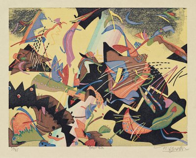 プルチネルラ、2000年（木版画） 作： Jim Monson