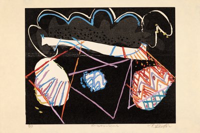 四大元素、2021年（木版画） 作： Jim Monson