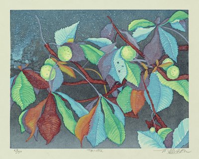 トルチェッタ、2011年（木版画） 作： Jim Monson