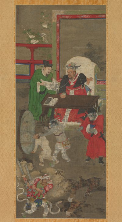 地獄の十王、1195年以前 作： Jin Chushi