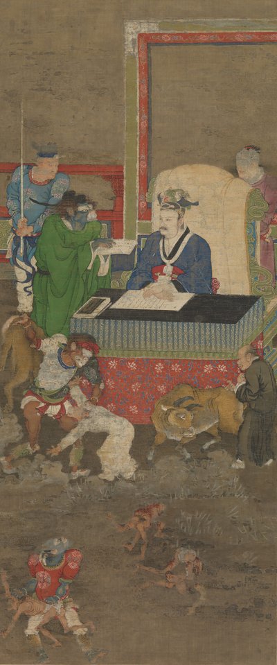 地獄の十王、1195年以前 作： Jin Chushi