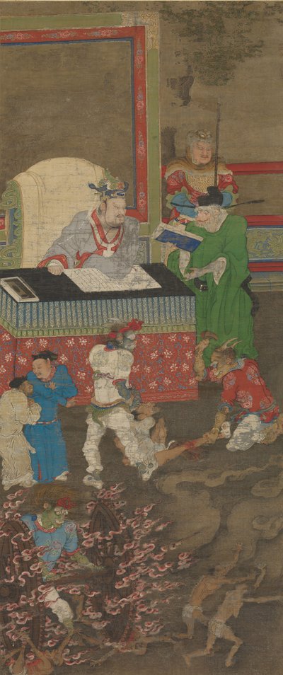 1195年以前の地獄の10人の王。 作： Jin Chushi