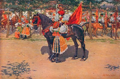 祭りで、1911 作： Joža Uprka