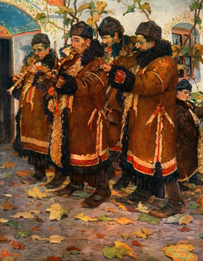 HroznovàLhotaのミュージシャン：クラリネット、バイオリン、コントラバス。 1861-1940、1948 作： Joža Uprka