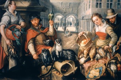 エキゾチックな動物の売り手 作： Joachim Beuckelaer