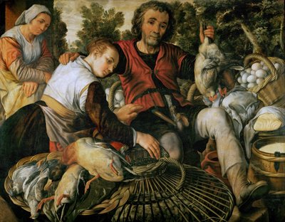 初期ネーデルランド美術：市場の風景 ベーケラー・ヨアヒム（約1533-1574）作 作： Joachim Beuckelaer