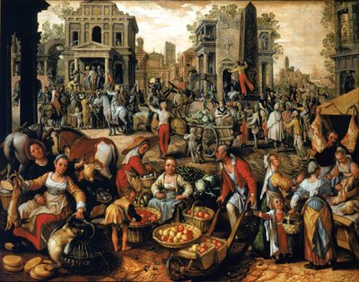 ここで市場 作： Joachim Beuckelaer