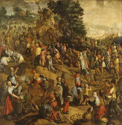 十字架を運ぶキリスト、1563 作： Joachim Bueckelaer