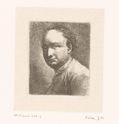 画家ヨハン・ハーパーの肖像 作： Joachim Martin Falbe