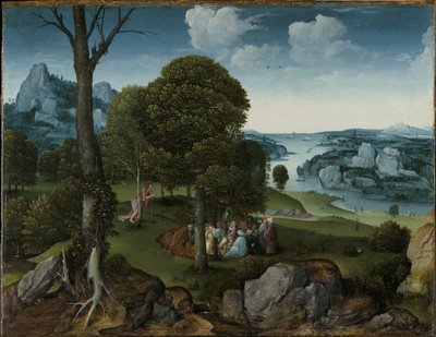洗礼者ヨハネの説教のある風景 作： Joachim Patinir