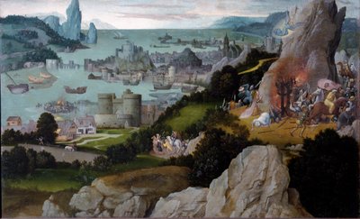 アレクサンドリアの聖カタリナの殉教」（絵画 作： Joachim Patinir