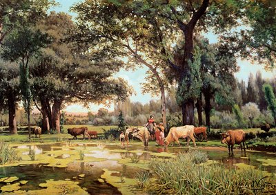 ""夏 "".ジョアキム・ヴァイレダ・イ・ヴィラ（1843-1894）の絵画。1880年。バルセロナ。カタルーニャ国立美術館 作： 