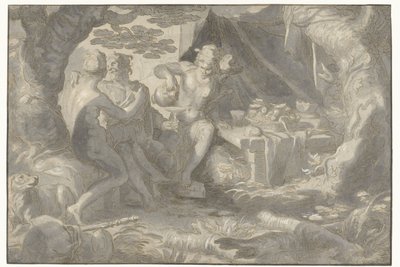ロトと娘たち 作： Joachim Wtewael or Utewael