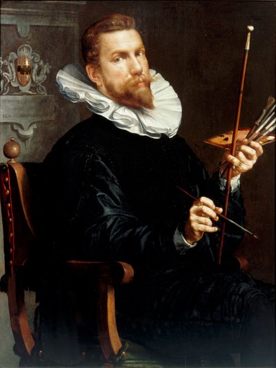 自画像、1601 作： Joachim Wtewael or Utewael