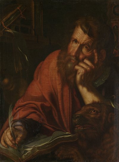 伝道者聖マルコ 作： Joachim Wtewael or Utewael